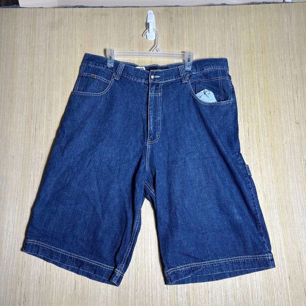 Vintage Muka Blue Denim Jean Shorts Jorts Mens 42X13 Baggy Wide Leg 90s